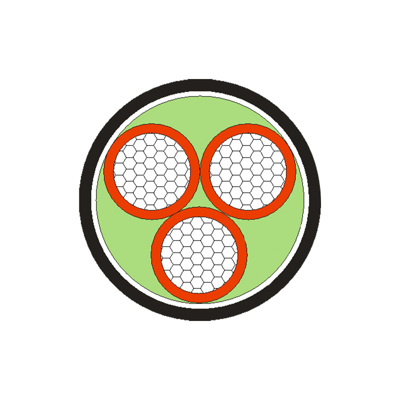 Cábla Cumhachta Inslithe XLPE/PVC do Voltas Rátáil 0.6/1kV