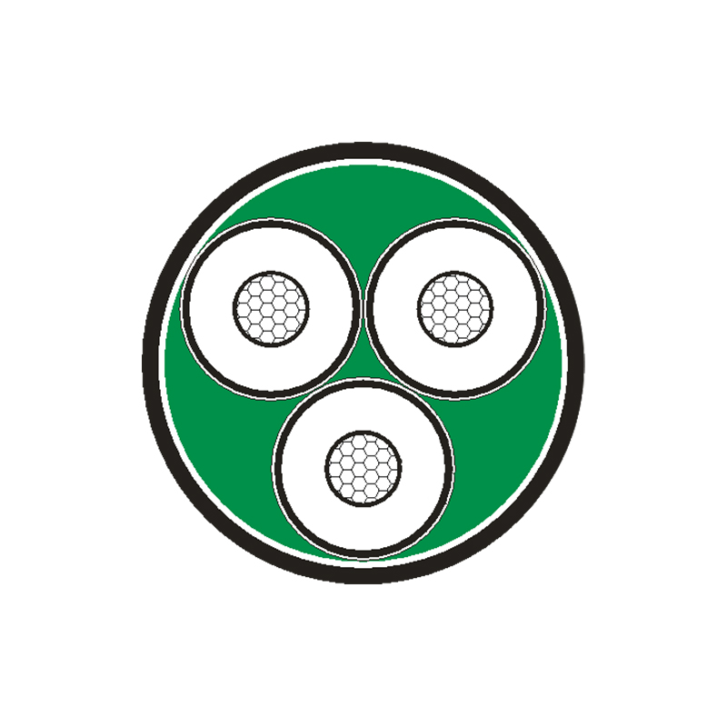 Cábla Cumhachta Inslithe XLPE Do Voltas Rátáil 3.6/6kV -26/35kV