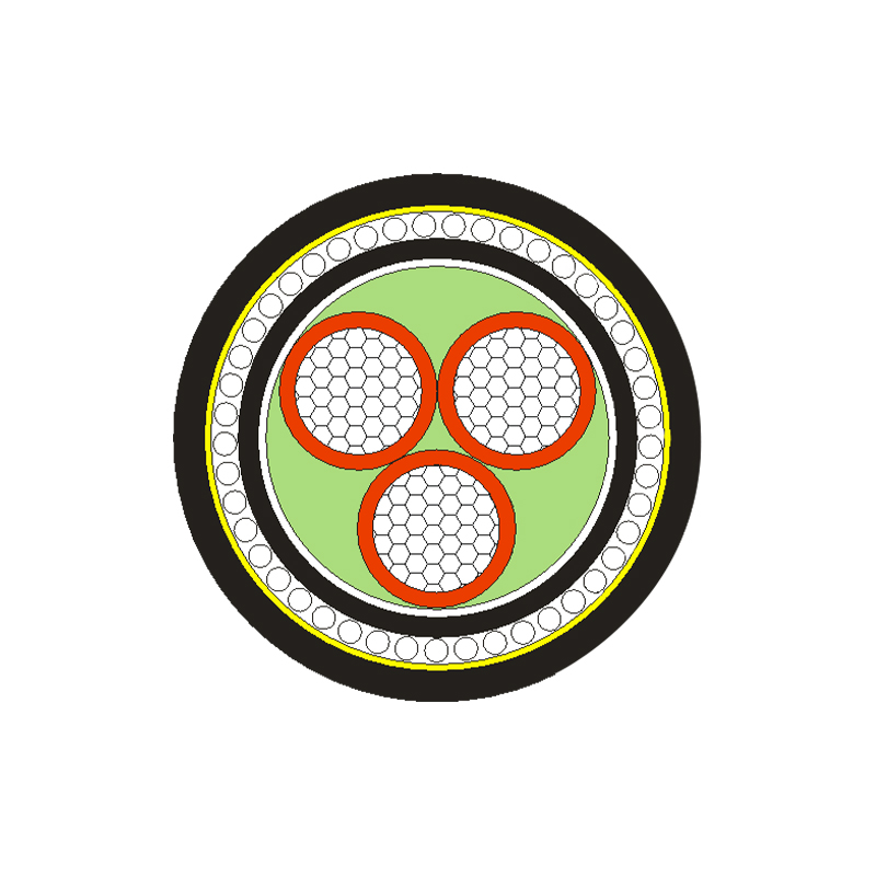 Cábla Cumhachta Inslithe XLPE/PVC do Voltas Rátáil 0.6/1kV