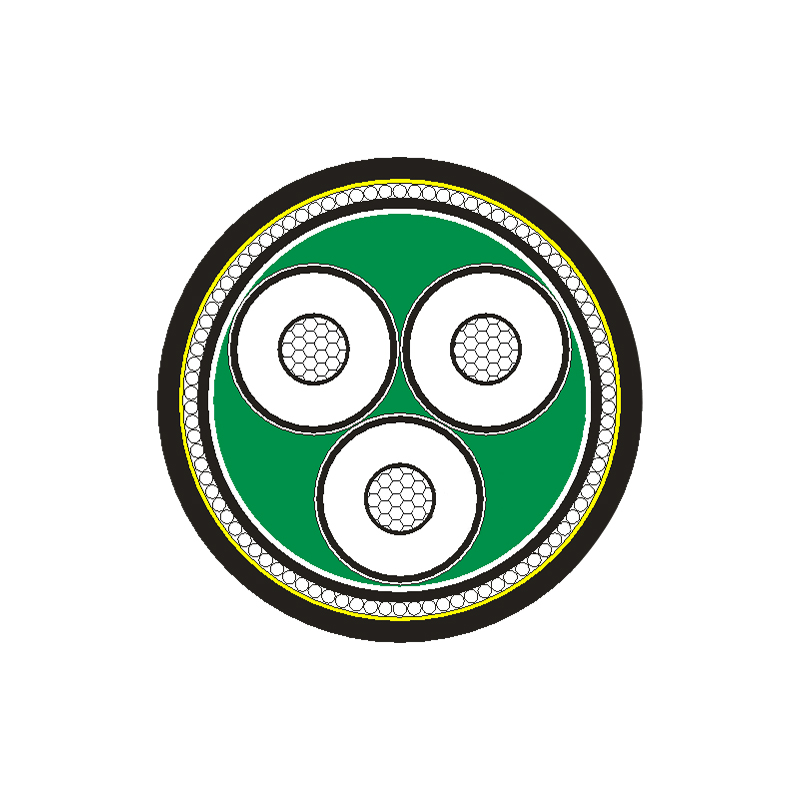 Cábla Cumhachta Inslithe XLPE Do Voltas Rátáil 3.6/6kV -26/35kV