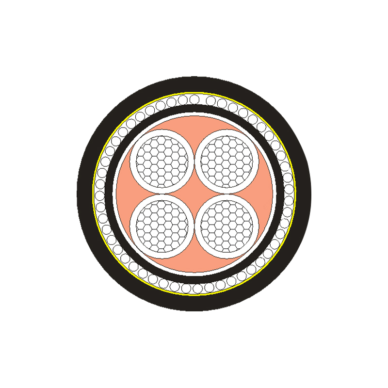 Cábla Cumhachta Inslithe XLPE/PVC do Voltas Rátáil 0.6/1kV