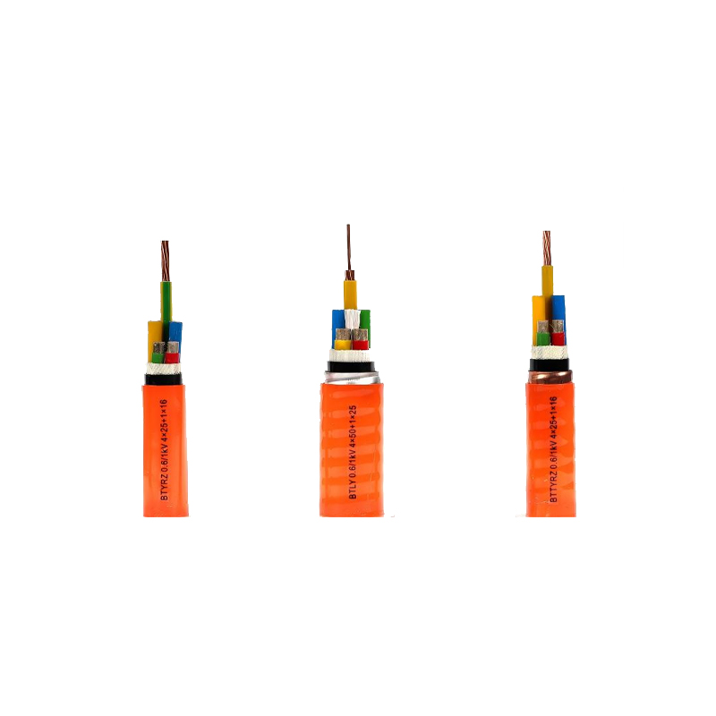 Wrinkles Copper Sheath Cáblaí Solúbtha Fireproof